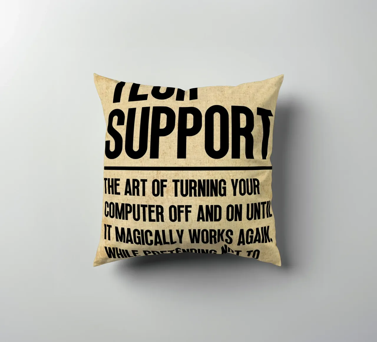 Tech Support Funny Definition decorative cushion by Ashley Studio