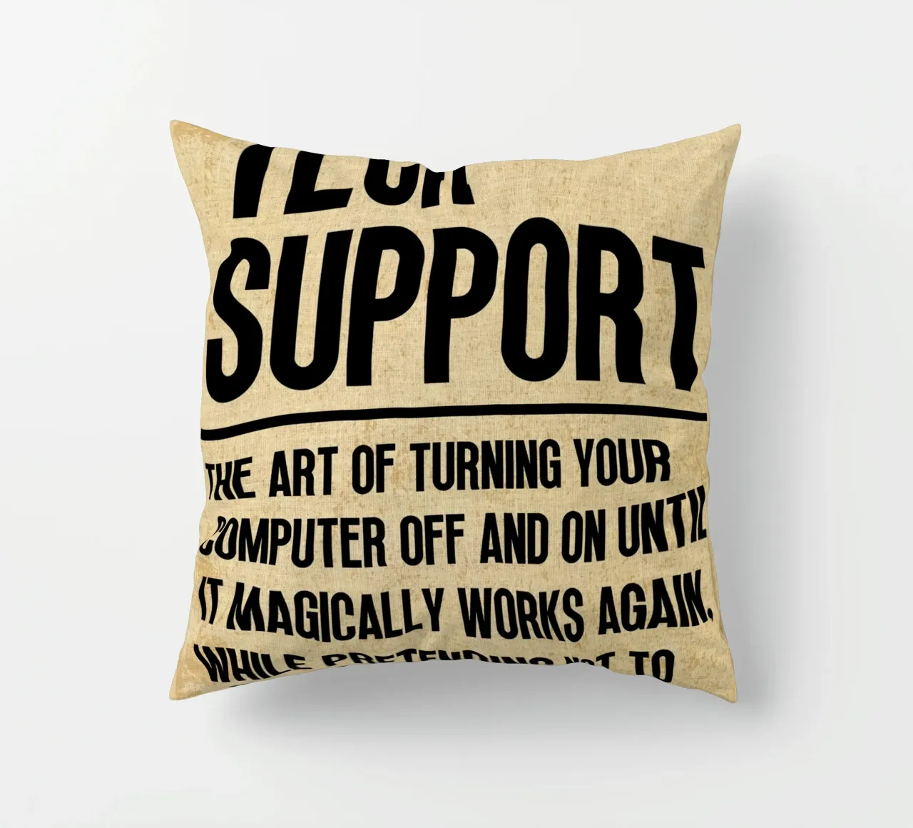 Tech Support Funny Definition decorative cushion by Ashley Studio