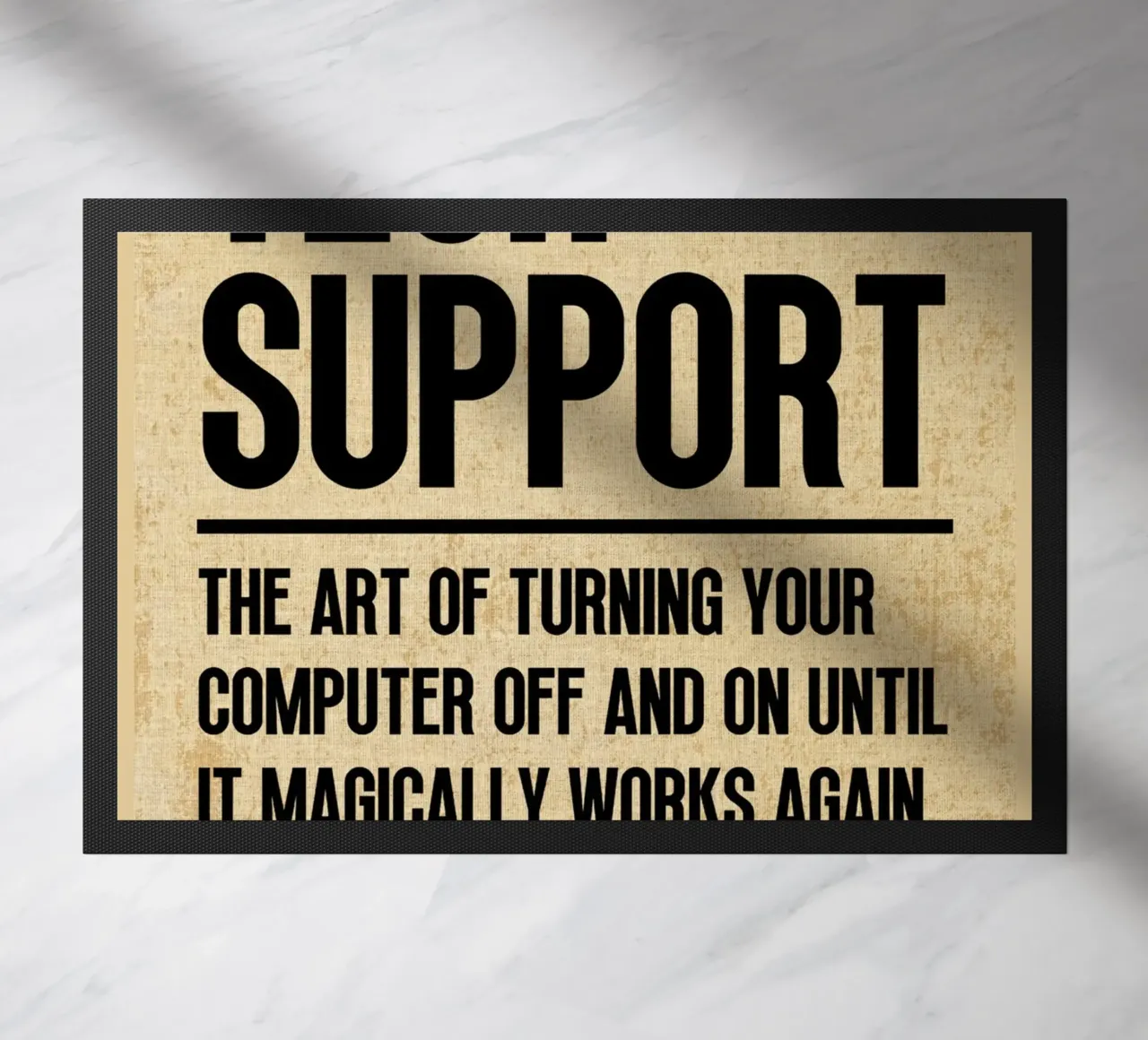 Tech Support Funny Definition doormat by Ashley Studio