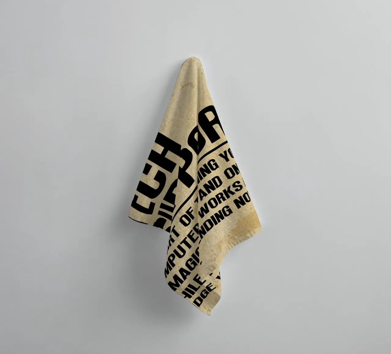 Tech Support Funny Definition towel by Ashley Studio