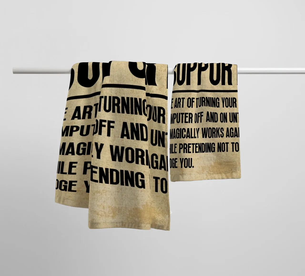 Tech Support Funny Definition towel by Ashley Studio