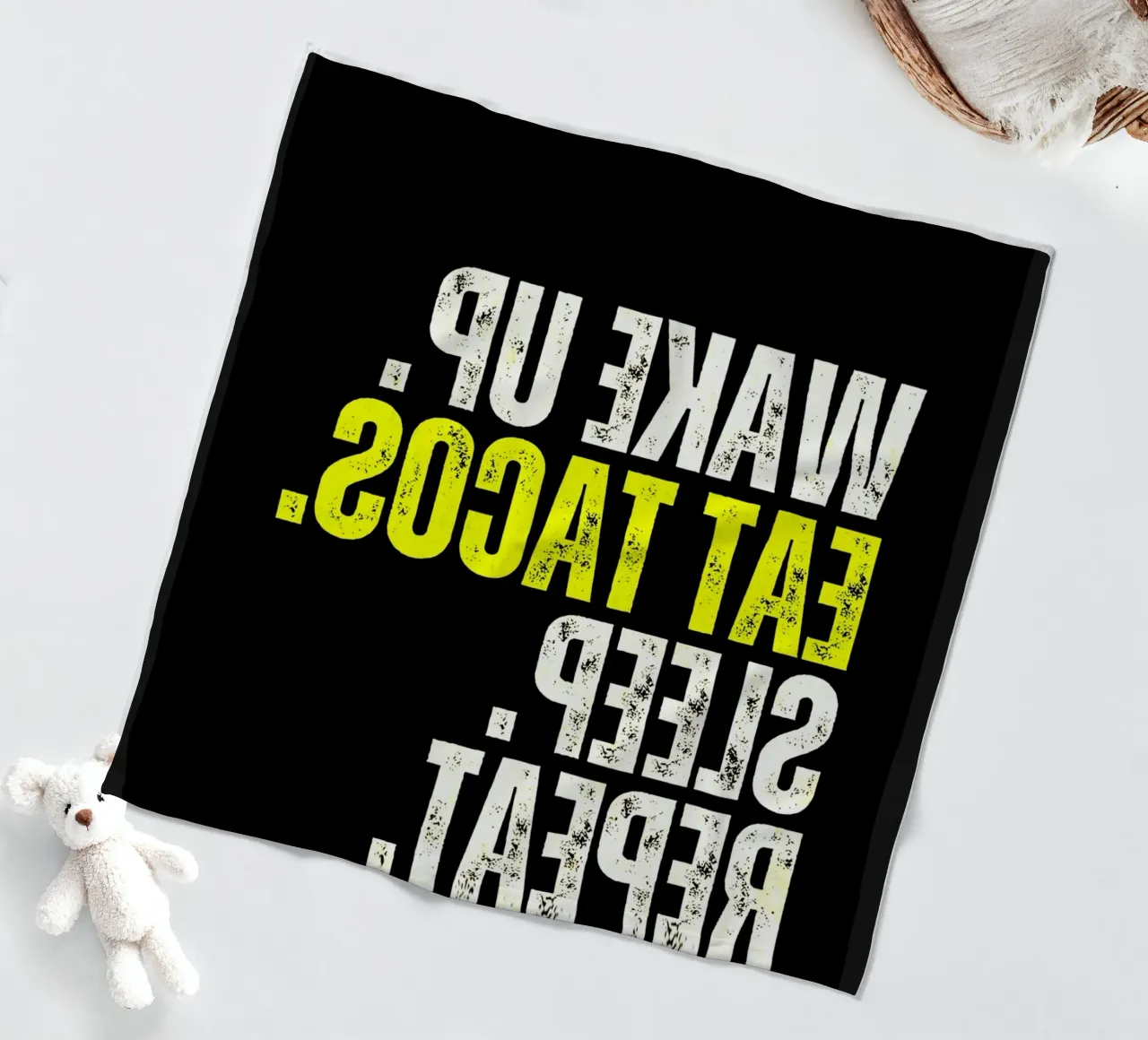 Taco Lifestyle Quote coperta in pile da Ashley Studio