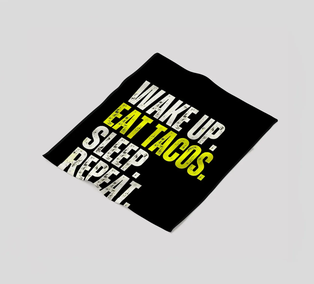 Taco Lifestyle Quote coperta in pile da Ashley Studio