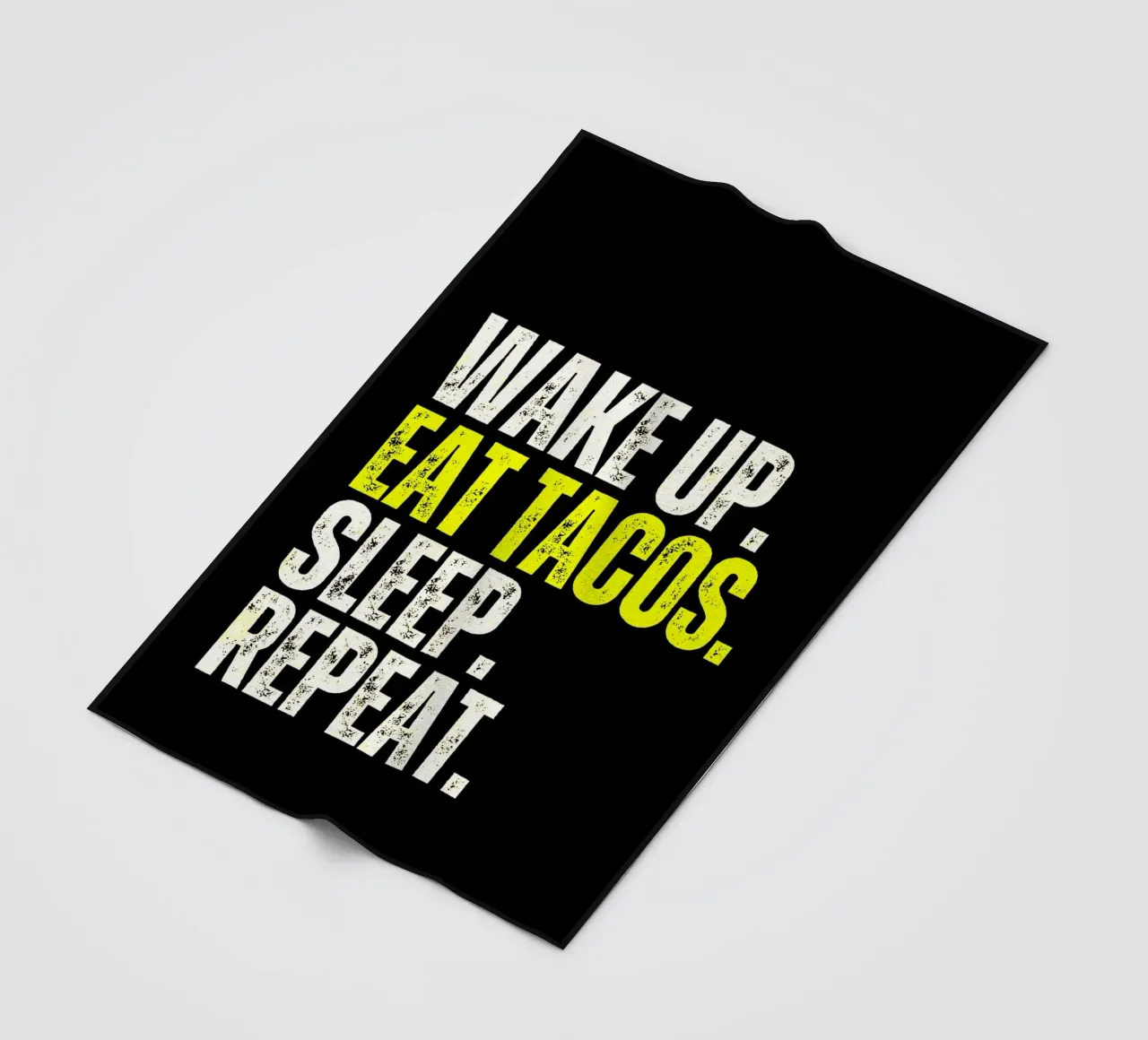 Taco Lifestyle Quote coperta in pile da Ashley Studio