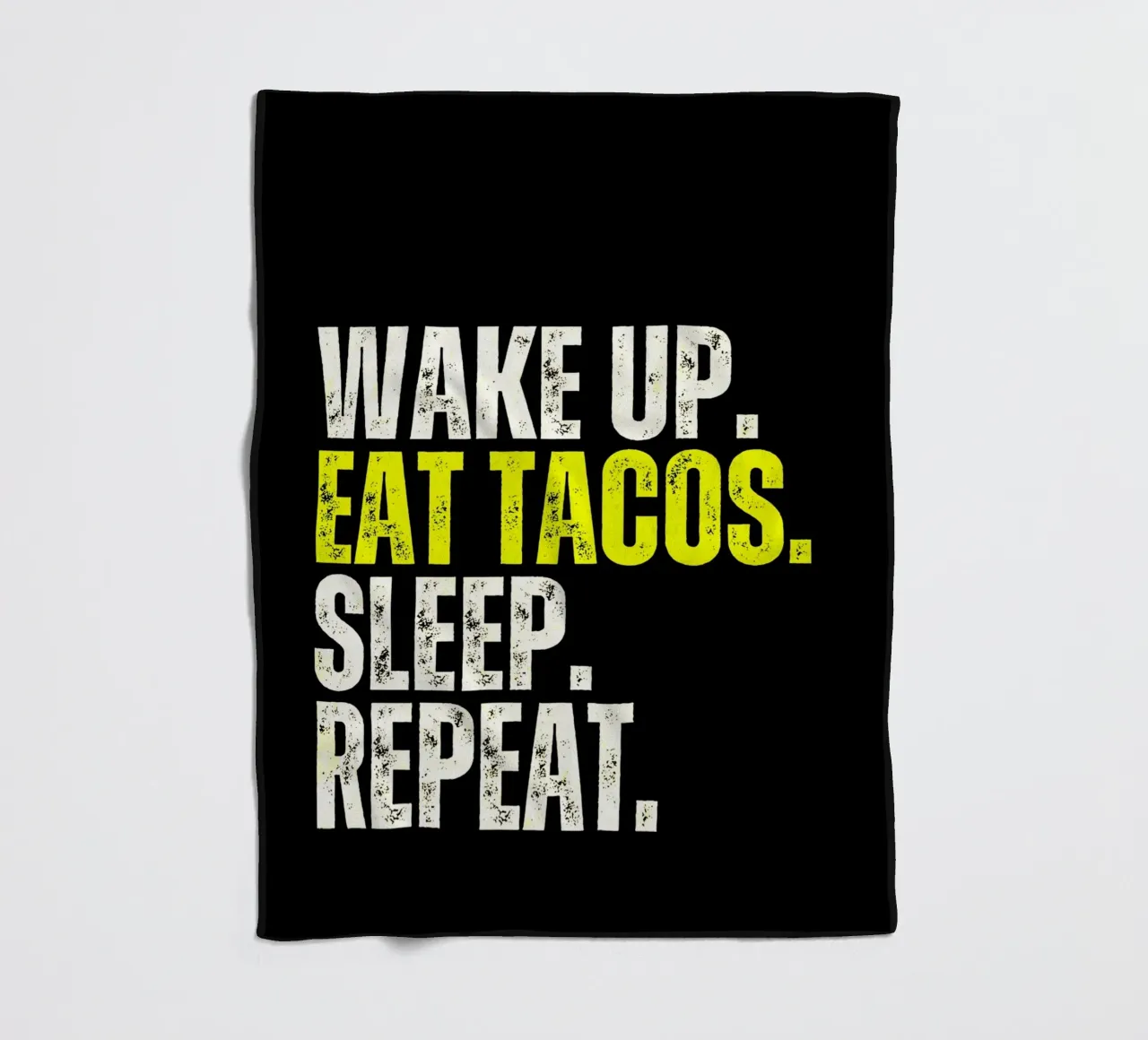 Taco Lifestyle Quote coperta in pile da Ashley Studio