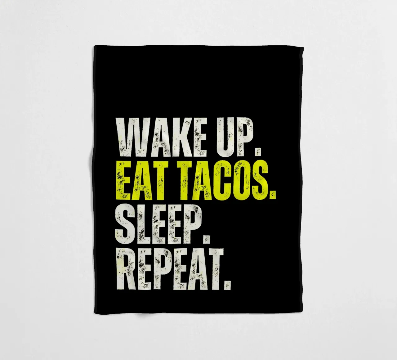 Taco Lifestyle Quote coperta in pile da Ashley Studio