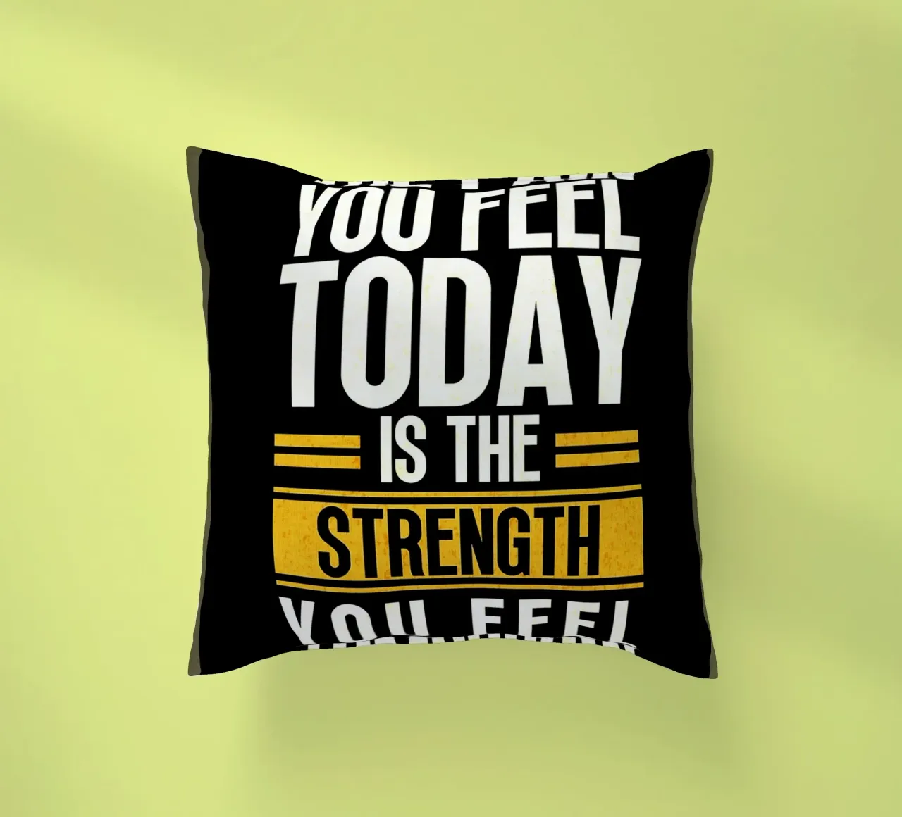 Strength Through Pain decorative cushion by Ashley Studio