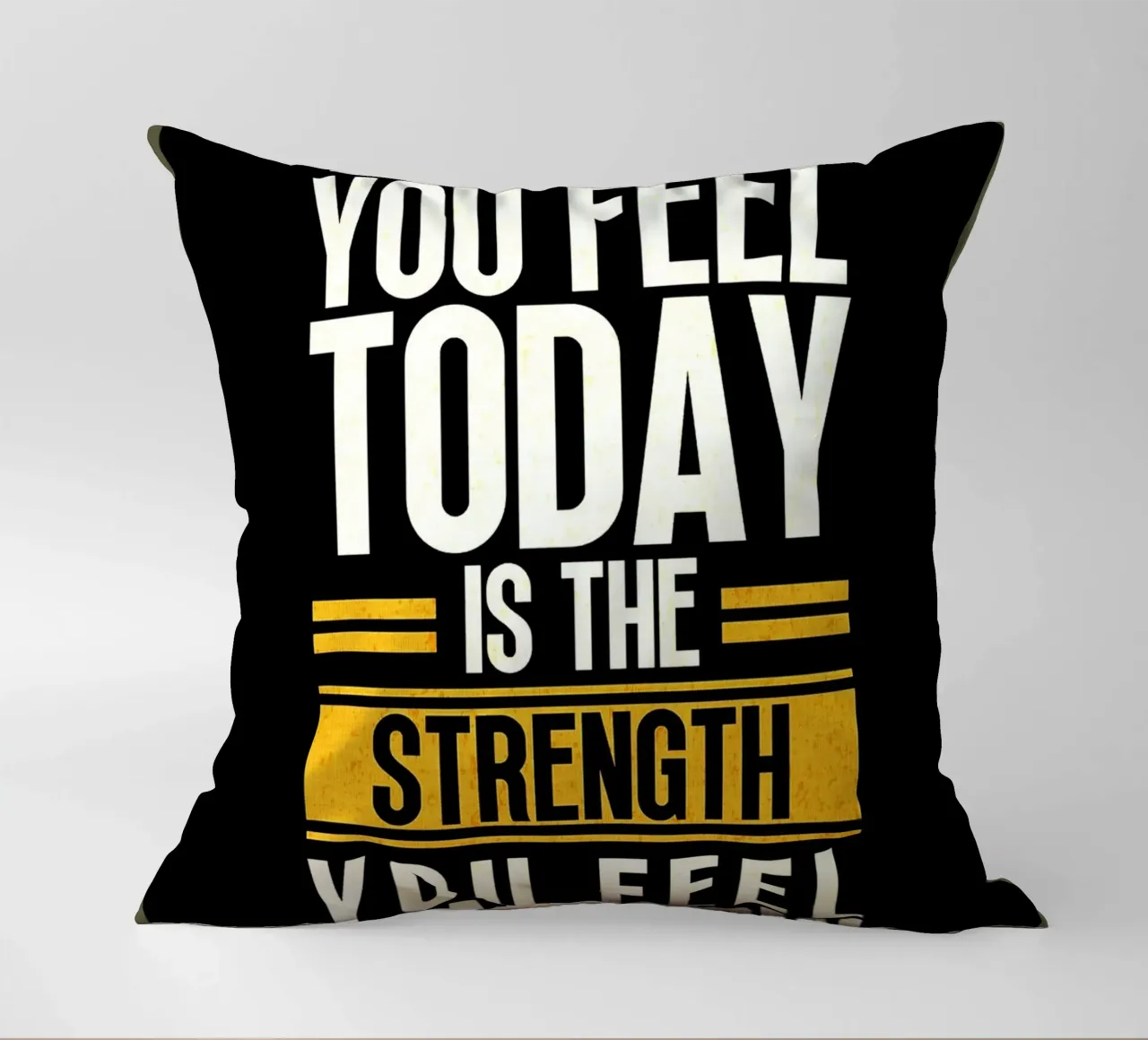 Strength Through Pain decorative cushion by Ashley Studio