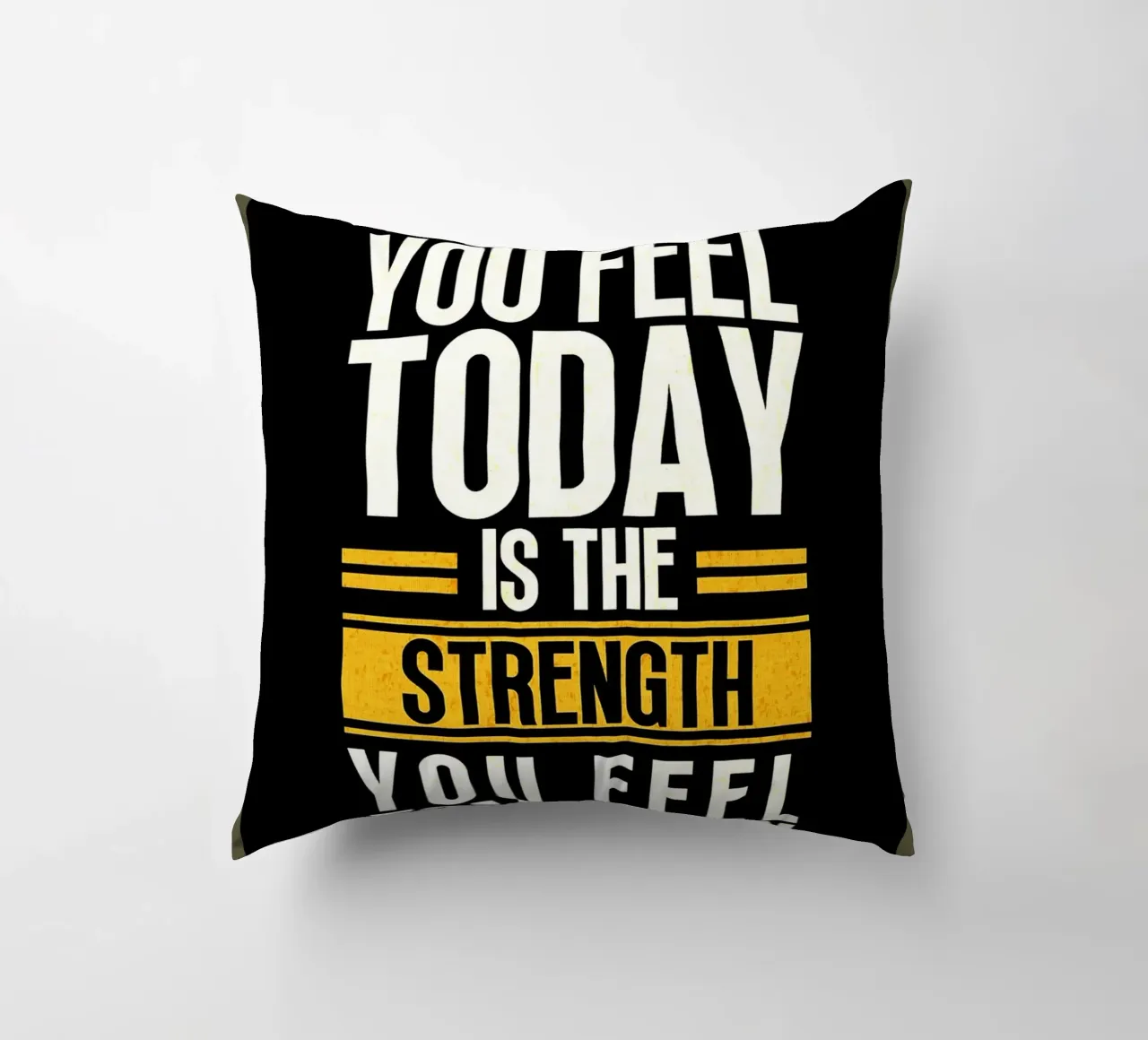 Strength Through Pain decorative cushion by Ashley Studio
