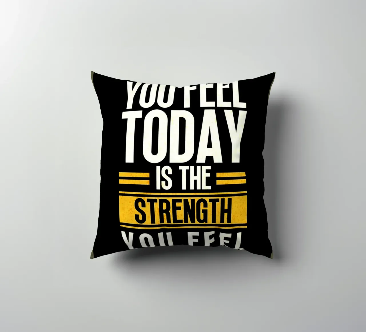Strength Through Pain decorative cushion by Ashley Studio