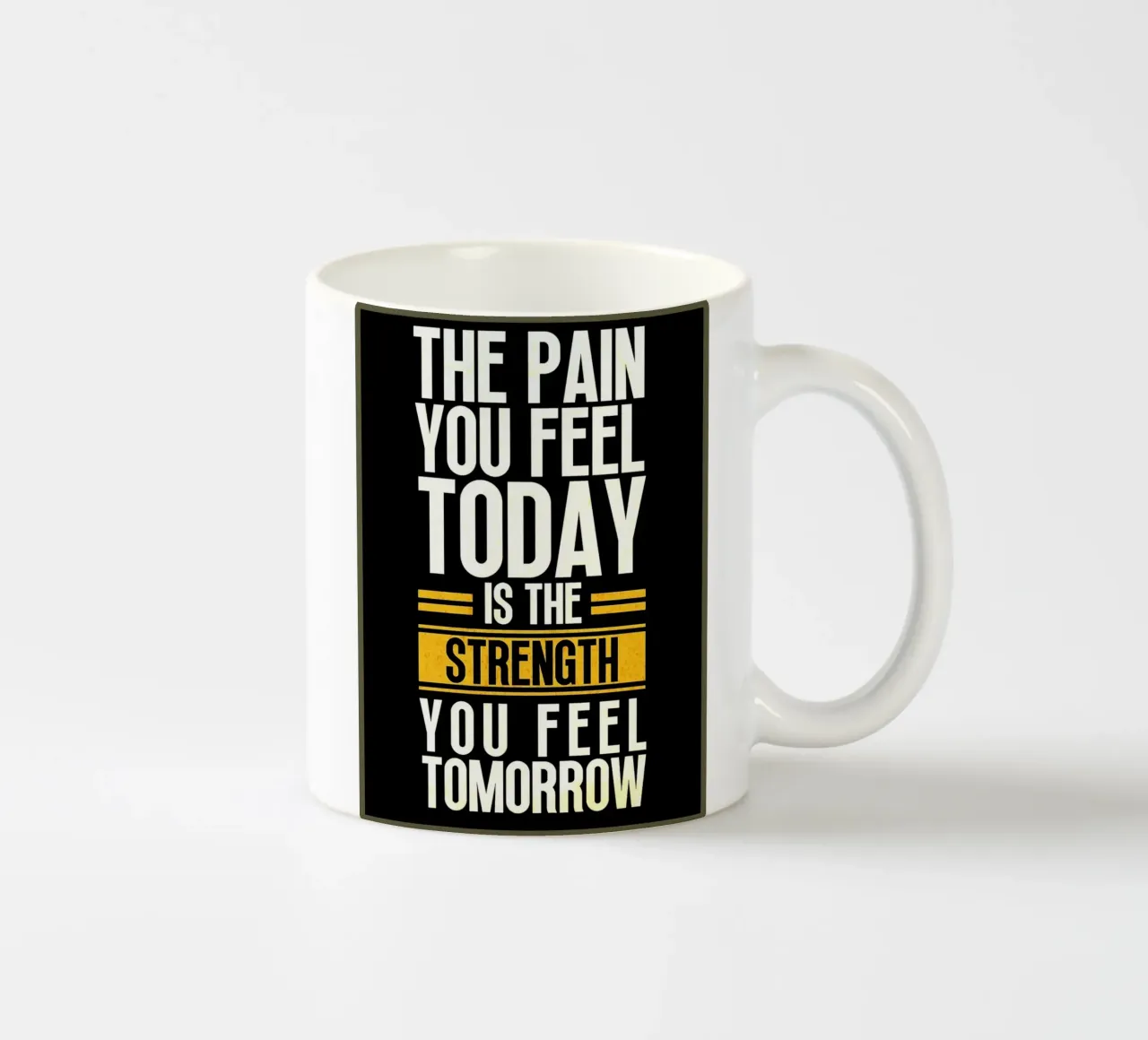 Strength Through Pain ceramic mug by Ashley Studio