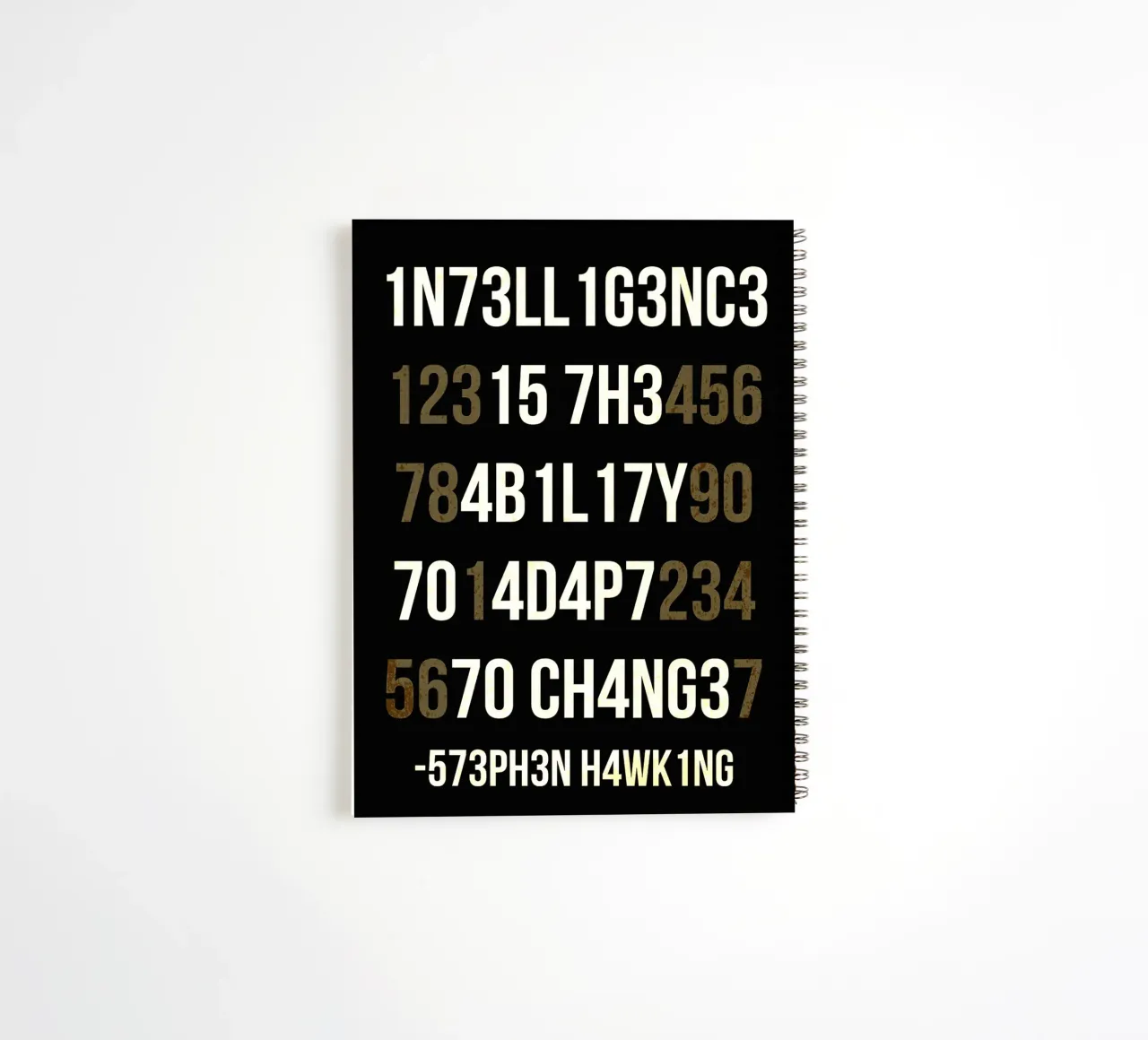 Stephen Hawking Quotes spiral notebook by Ashley Studio