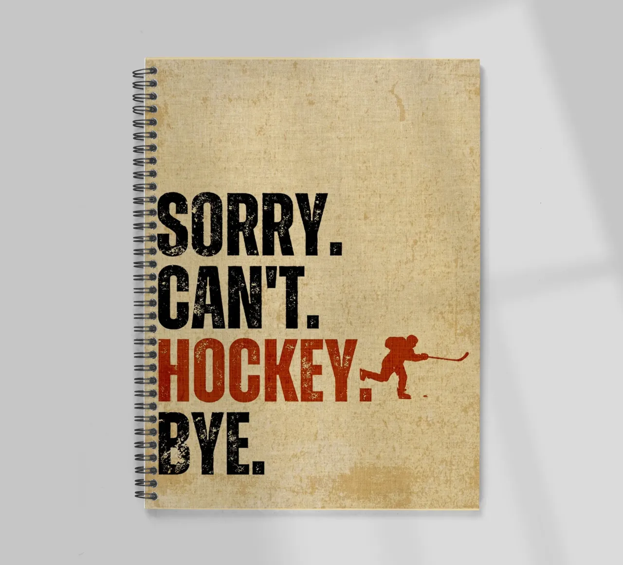 Tut mir leid, kann nicht Eishockey Tschüss Ringbuch von Ashley Studio