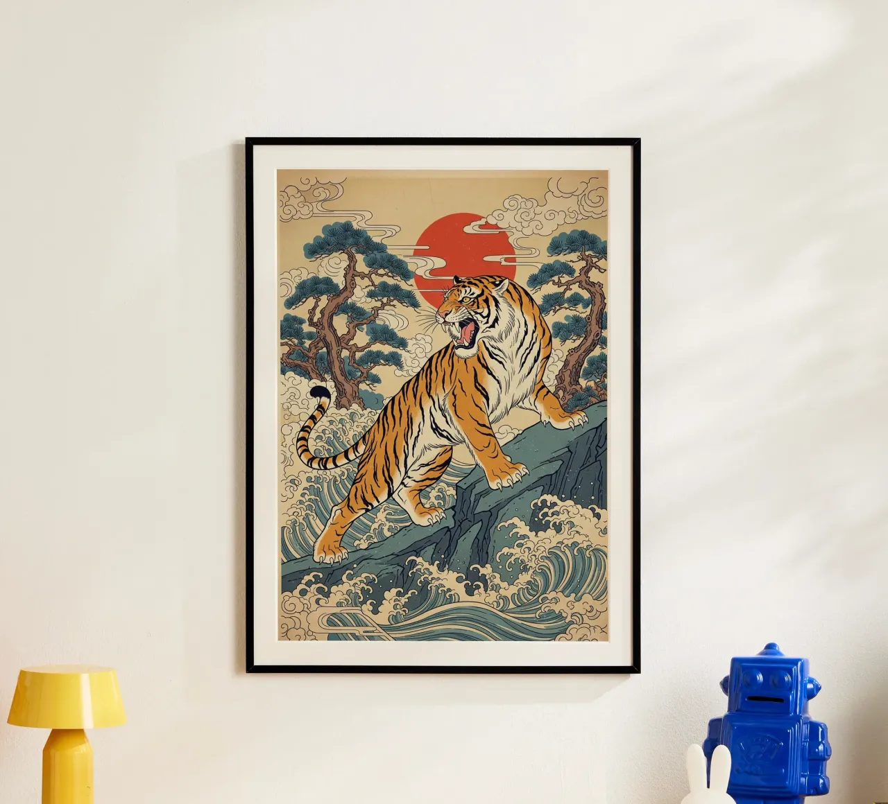 Tiger - Japanese vintage style (2) hahnemühle by Lembayung art