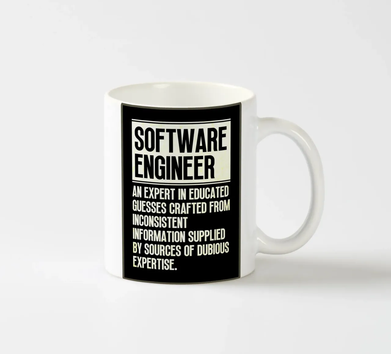 Preventivo ingegnere software tazza in ceramica da Nucci Studio