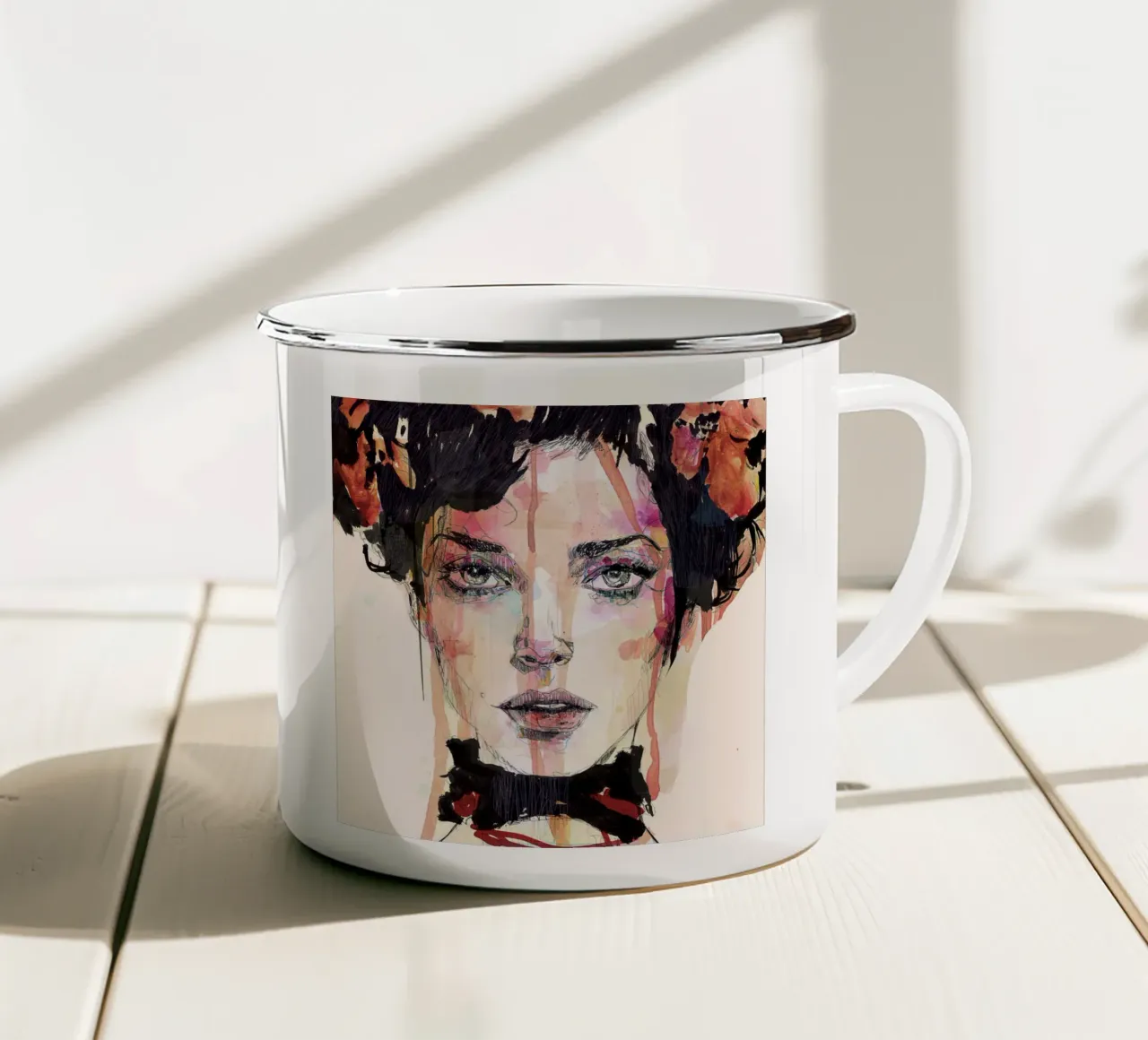 red and black tazza in smalto da Giulio Iurissevich