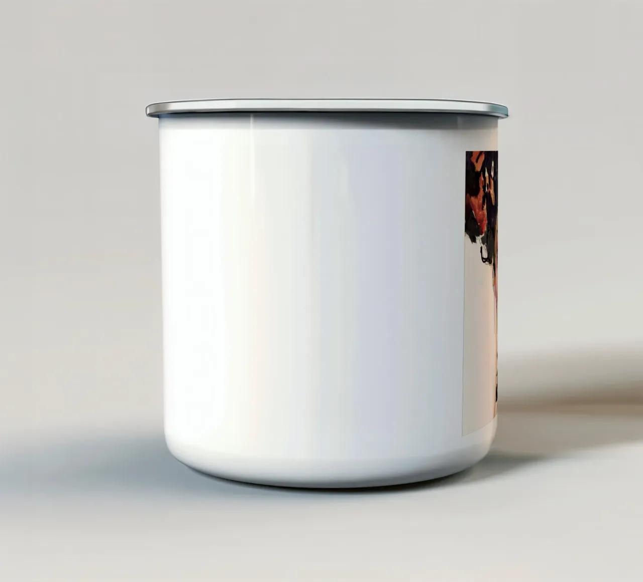 red and black tazza in smalto da Giulio Iurissevich