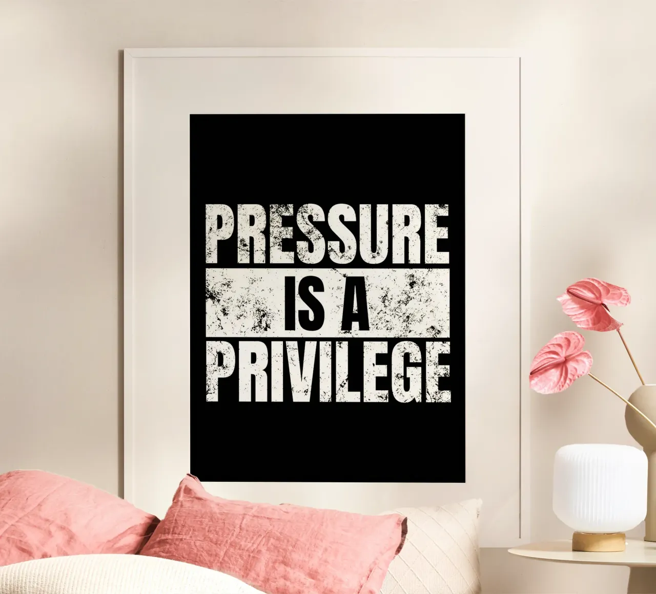 La pressione è un privilegio poster da Nucci Studio
