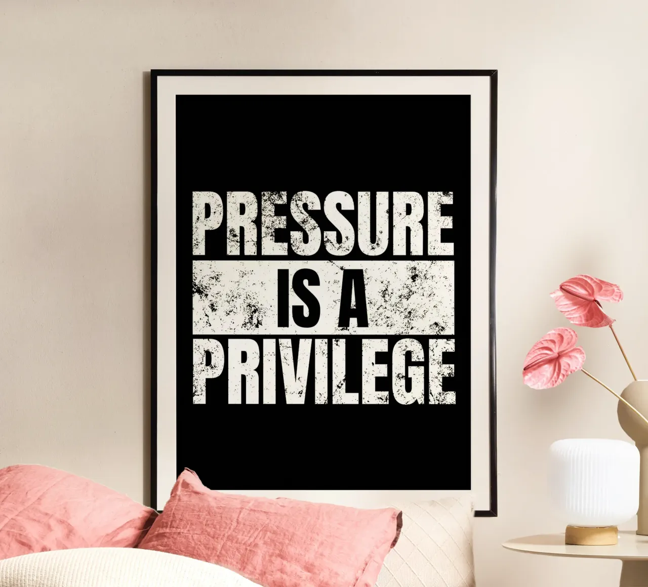 La pressione è un privilegio poster da Nucci Studio