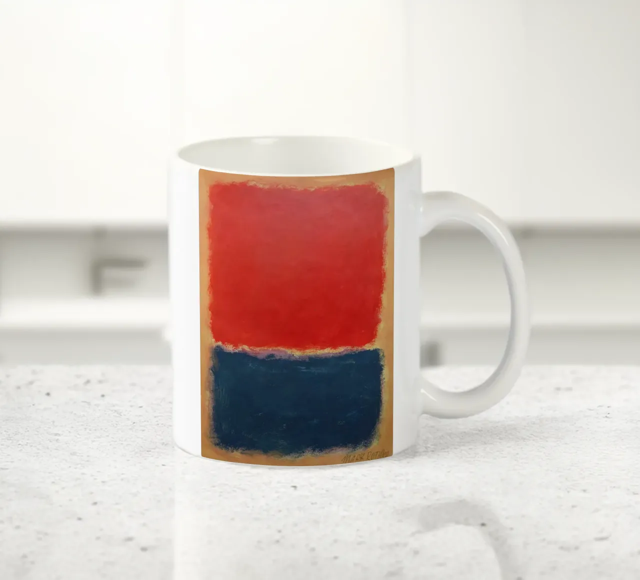 Composizione espressiva Mark Rothko tazza in ceramica da Fredrick Miller