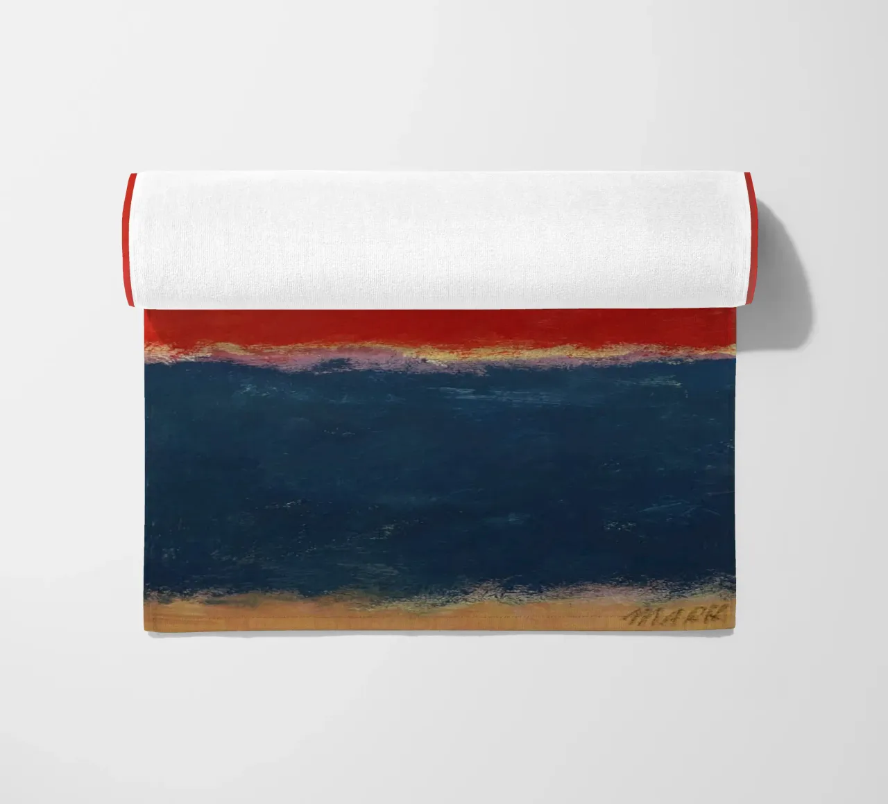 Expressieve compositie Mark Rothko strandhanddoek van Fredrick Miller