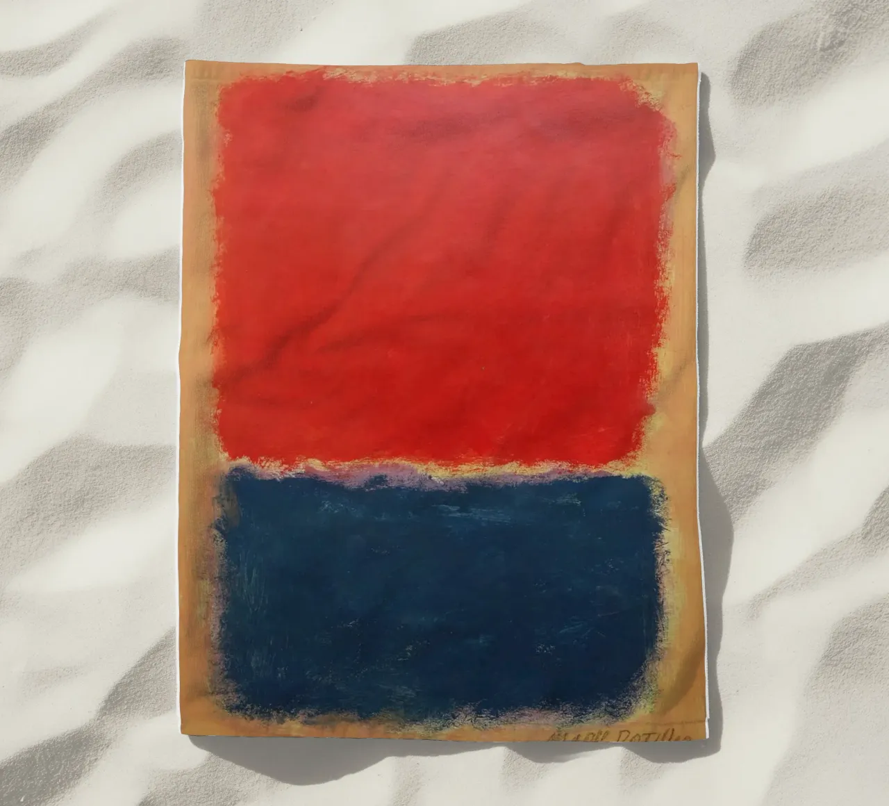 Expressieve compositie Mark Rothko strandhanddoek van Fredrick Miller