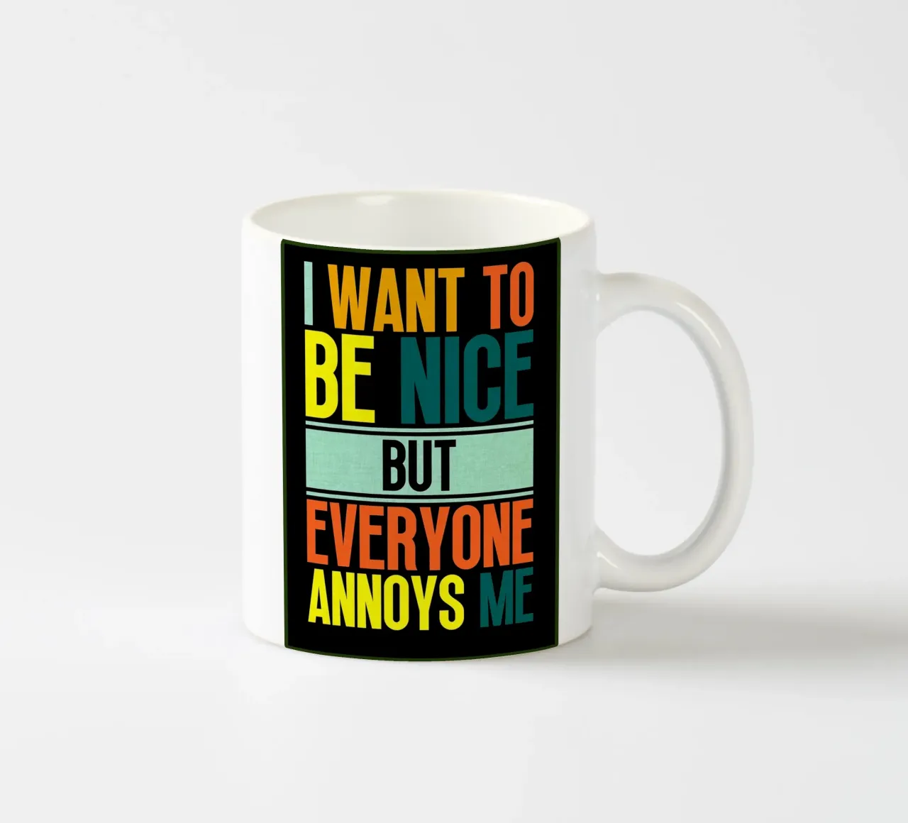 Voglio essere gentile tazza in ceramica da Nucci Studio