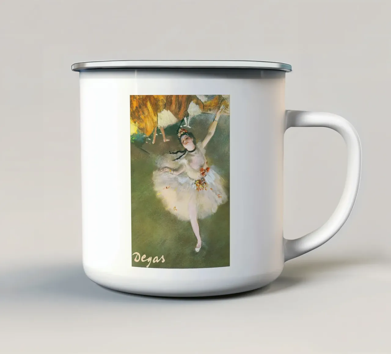 Ballerina - Edgar Degas tazza in smalto da Alfieson