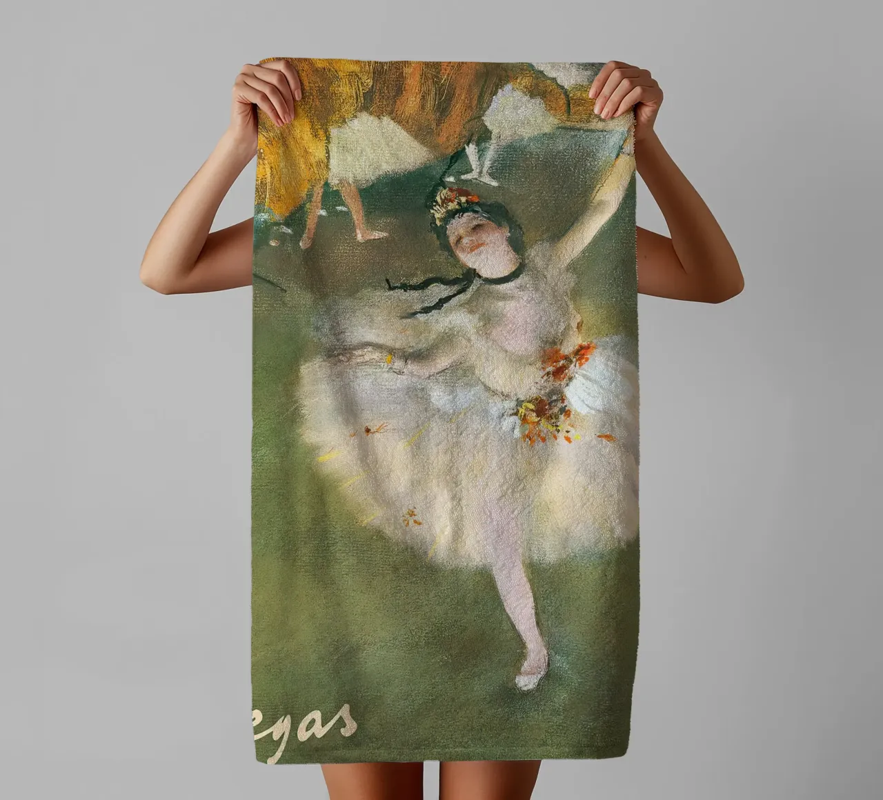 Ballerina - Edgar Degas asciugamano da bagno da Alfieson