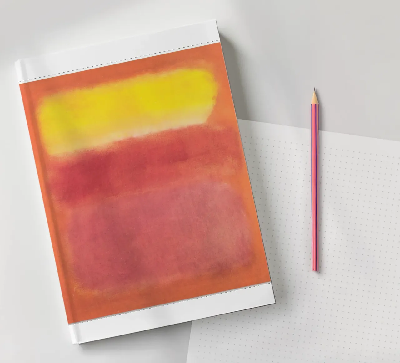 Mark Rothko Jaune Abstrait carnet de notes de Fredrick Miller