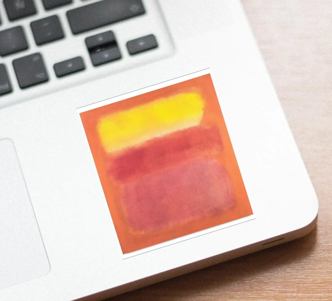 Mark Rothko Jaune Abstrait autocollant de Fredrick Miller