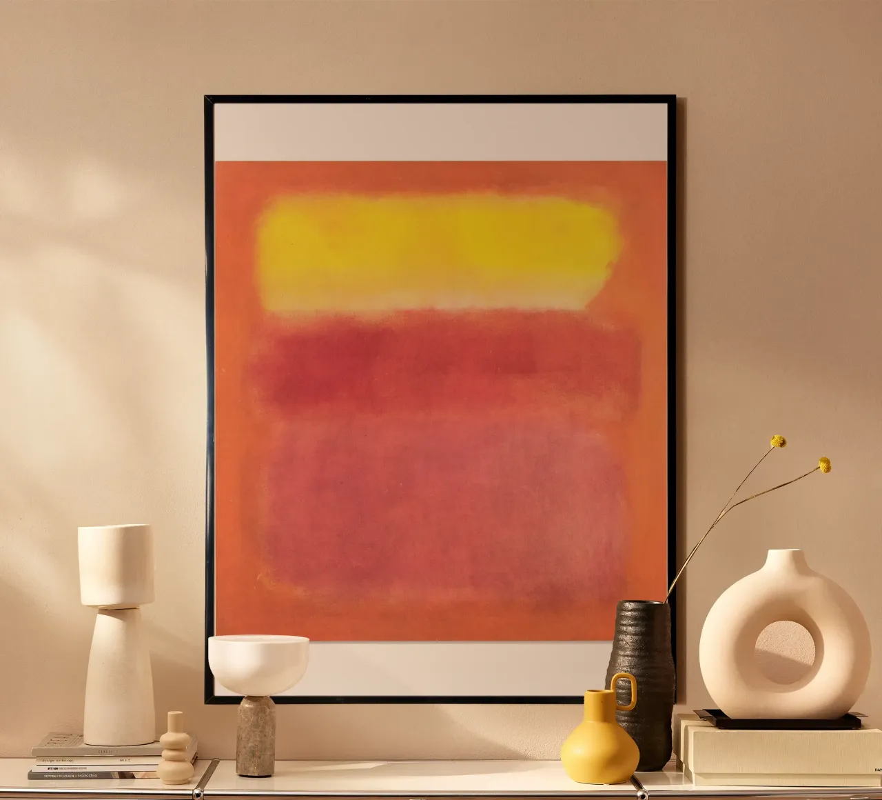 Mark Rothko Jaune Abstrait hahnemühle de Fredrick Miller