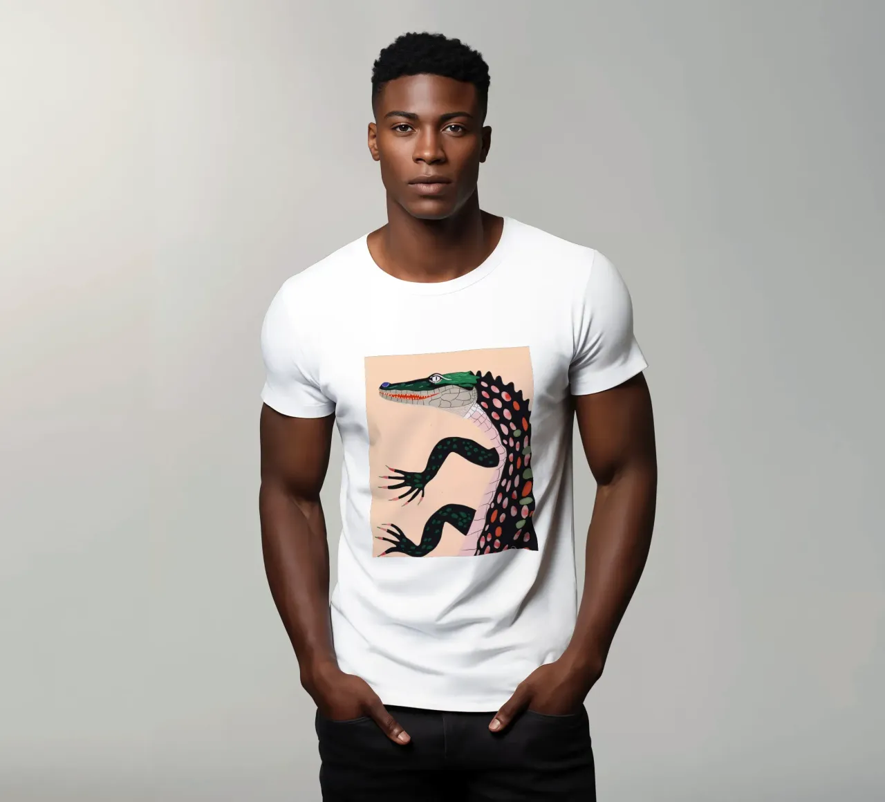 Crocodile t-shirt by ArtsySesta