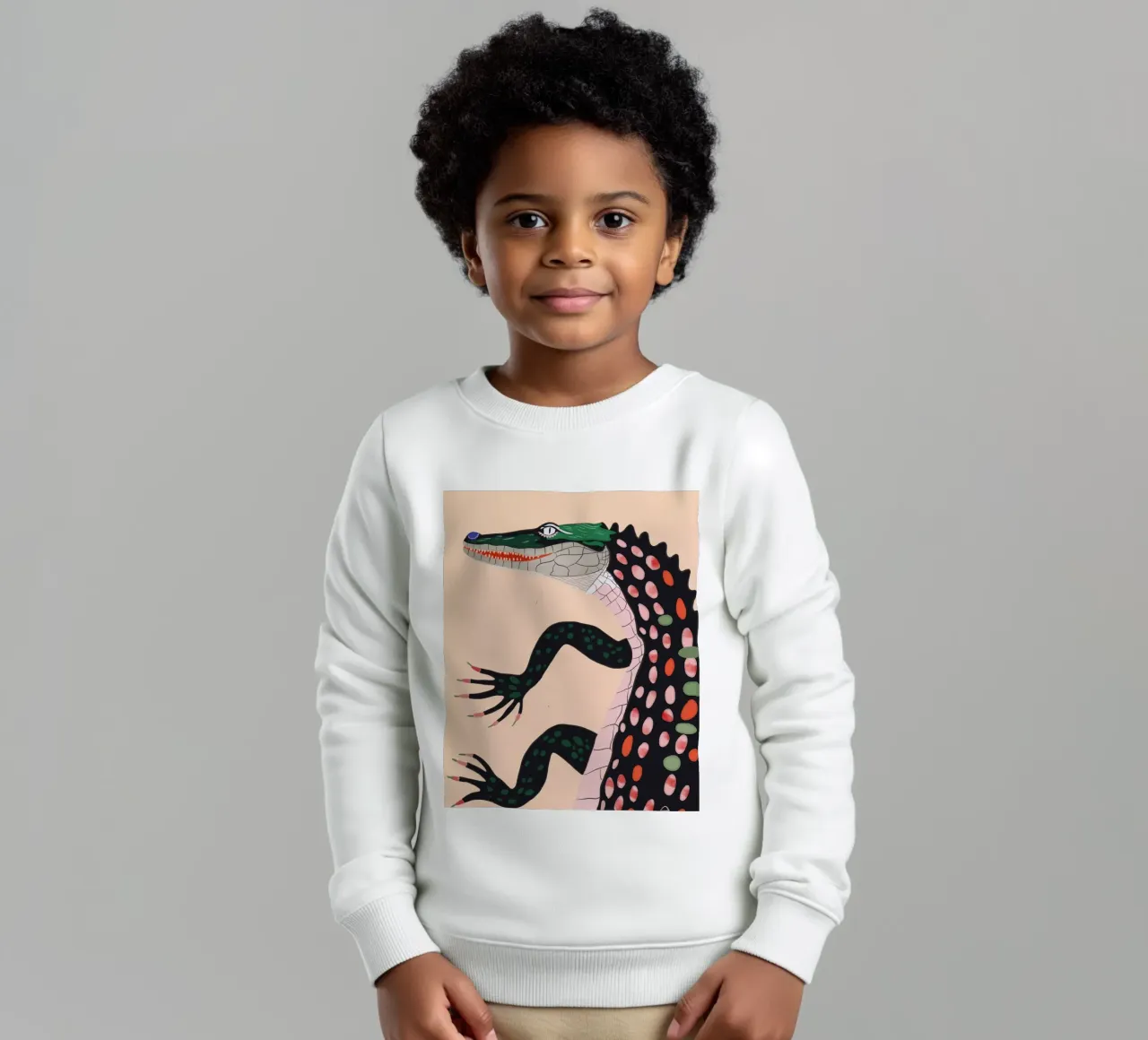 Cocodrilo sudadera para niño de ArtsySesta