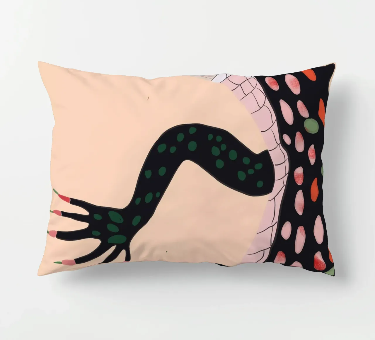 Crocodile decorative cushion by ArtsySesta