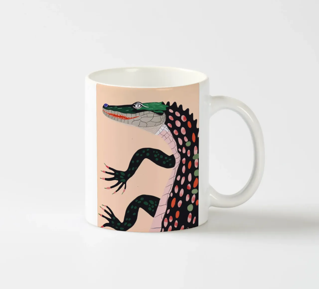 Crocodile tazza in ceramica da ArtsySesta