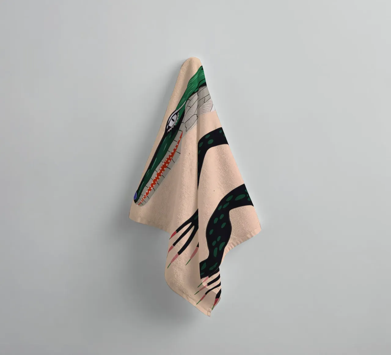 Crocodile towel by ArtsySesta