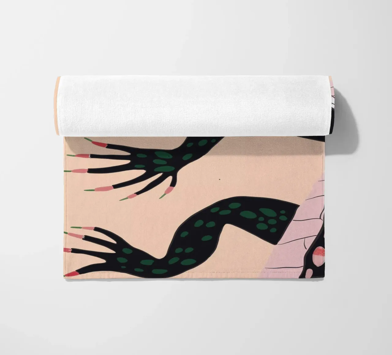 Crocodile beach towel by ArtsySesta