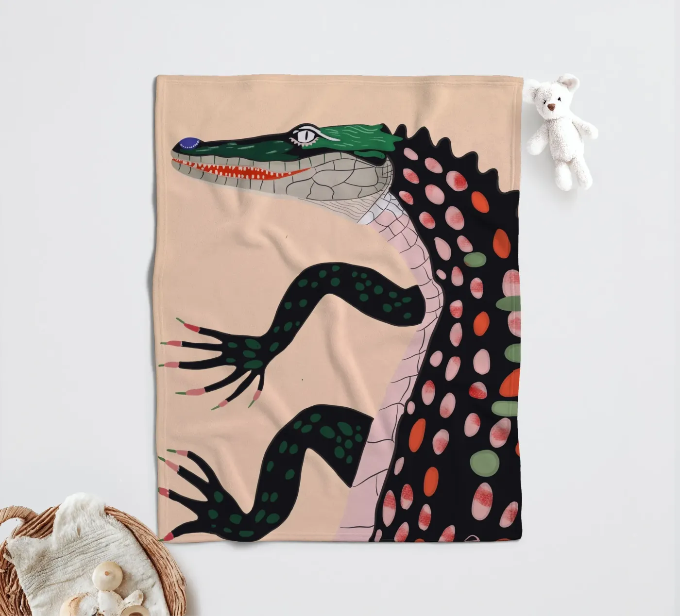 Crocodile fleecedeken van ArtsySesta