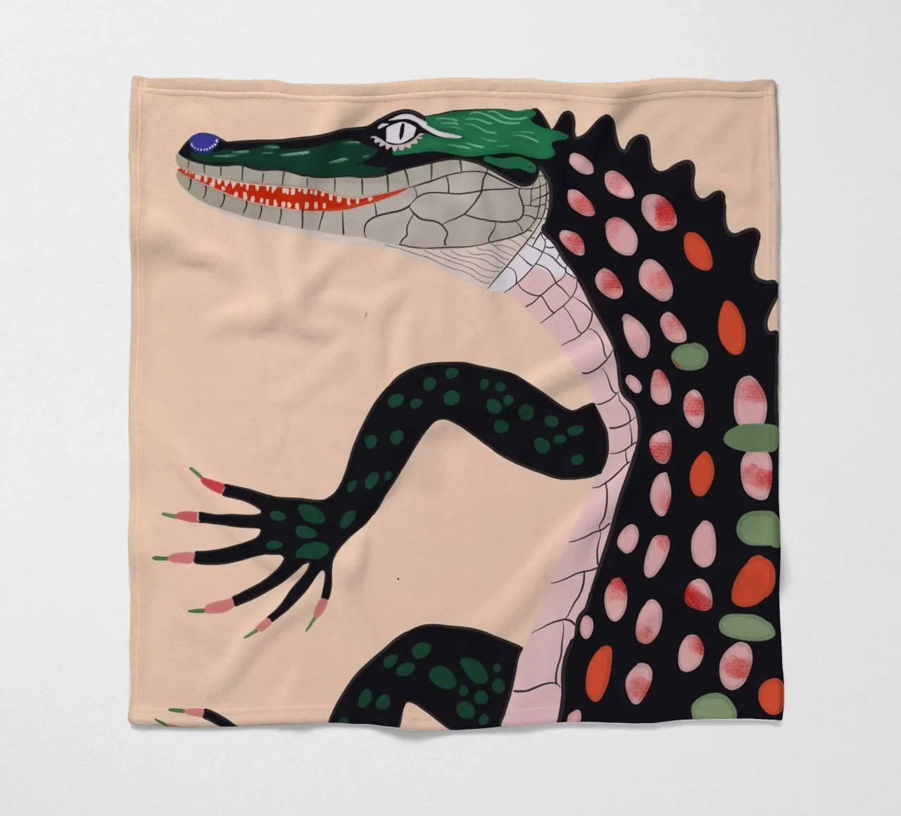 Krokodil Fleecedecke von ArtsySesta