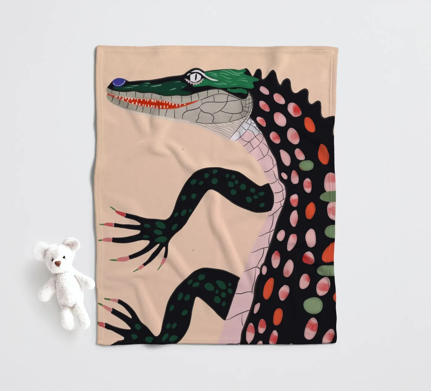 Crocodile fleecedeken van ArtsySesta