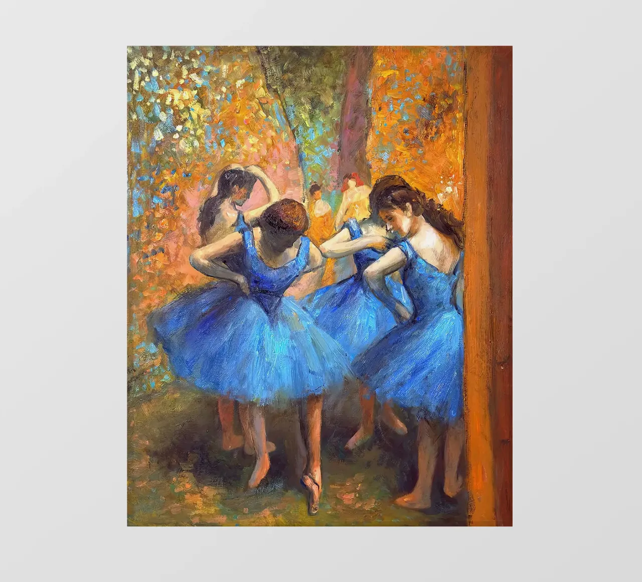 Abito da ballo blu - Edgar Degas telo in pvc da Alfieson