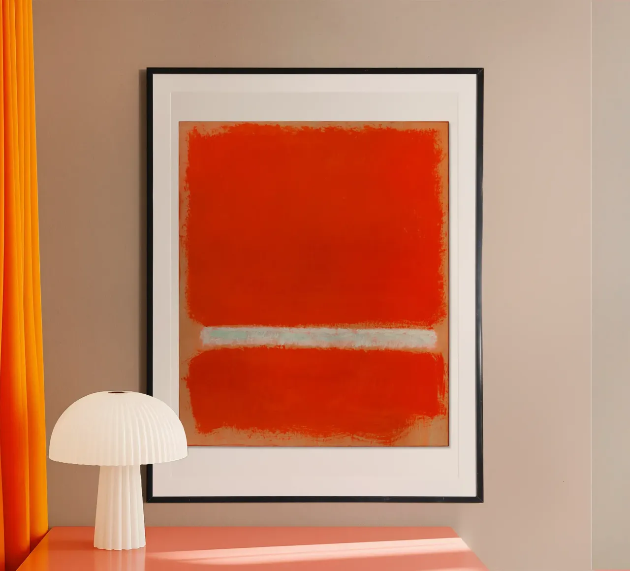 Risultati d'asta e storia di Mark Rothko poster con telaio in plastica da Fredrick Miller