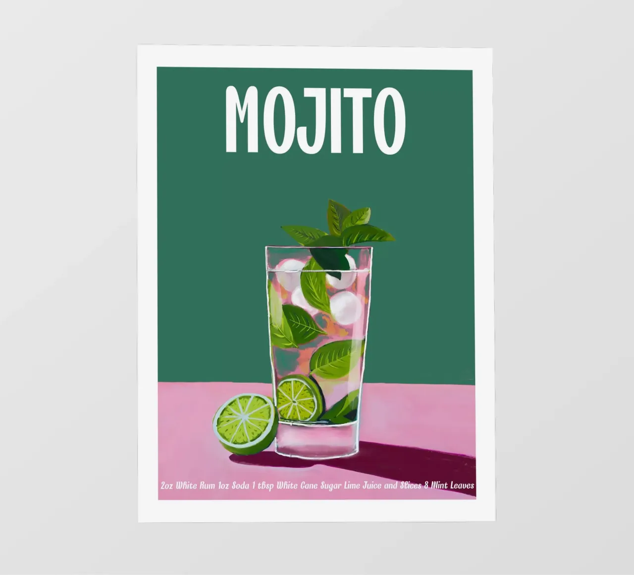 Cocktail Mojito pellicola backlit da cafelab