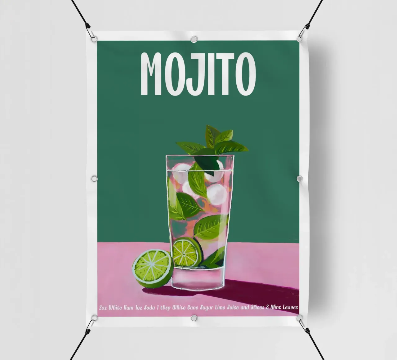 Cocktail Mojito telo in pvc da cafelab