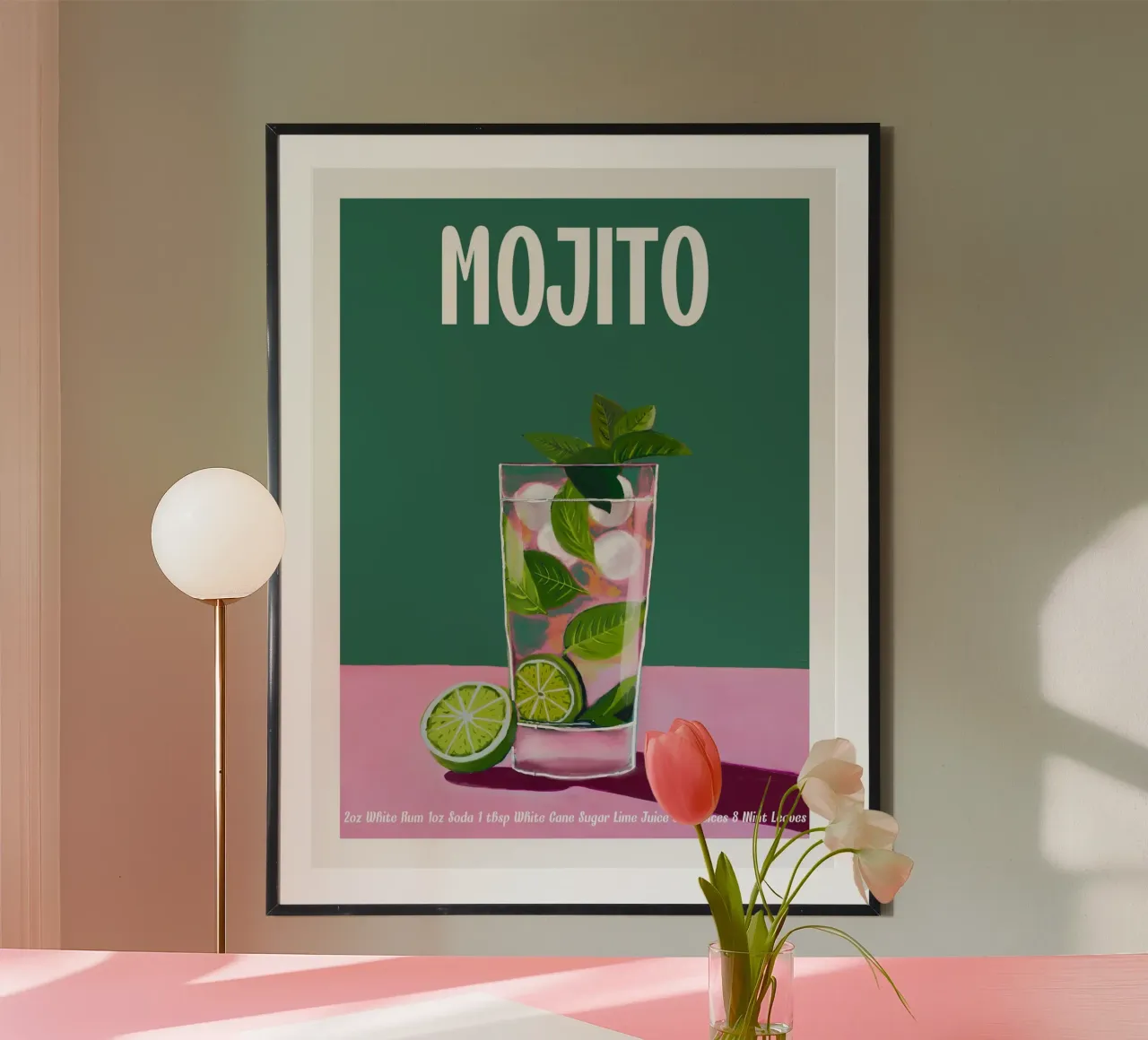 Cocktail Mojito carta hahnemühle da cafelab