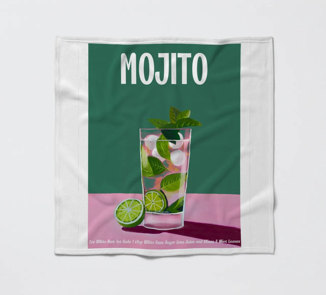 Cocktail Mojito coperta in pile da cafelab