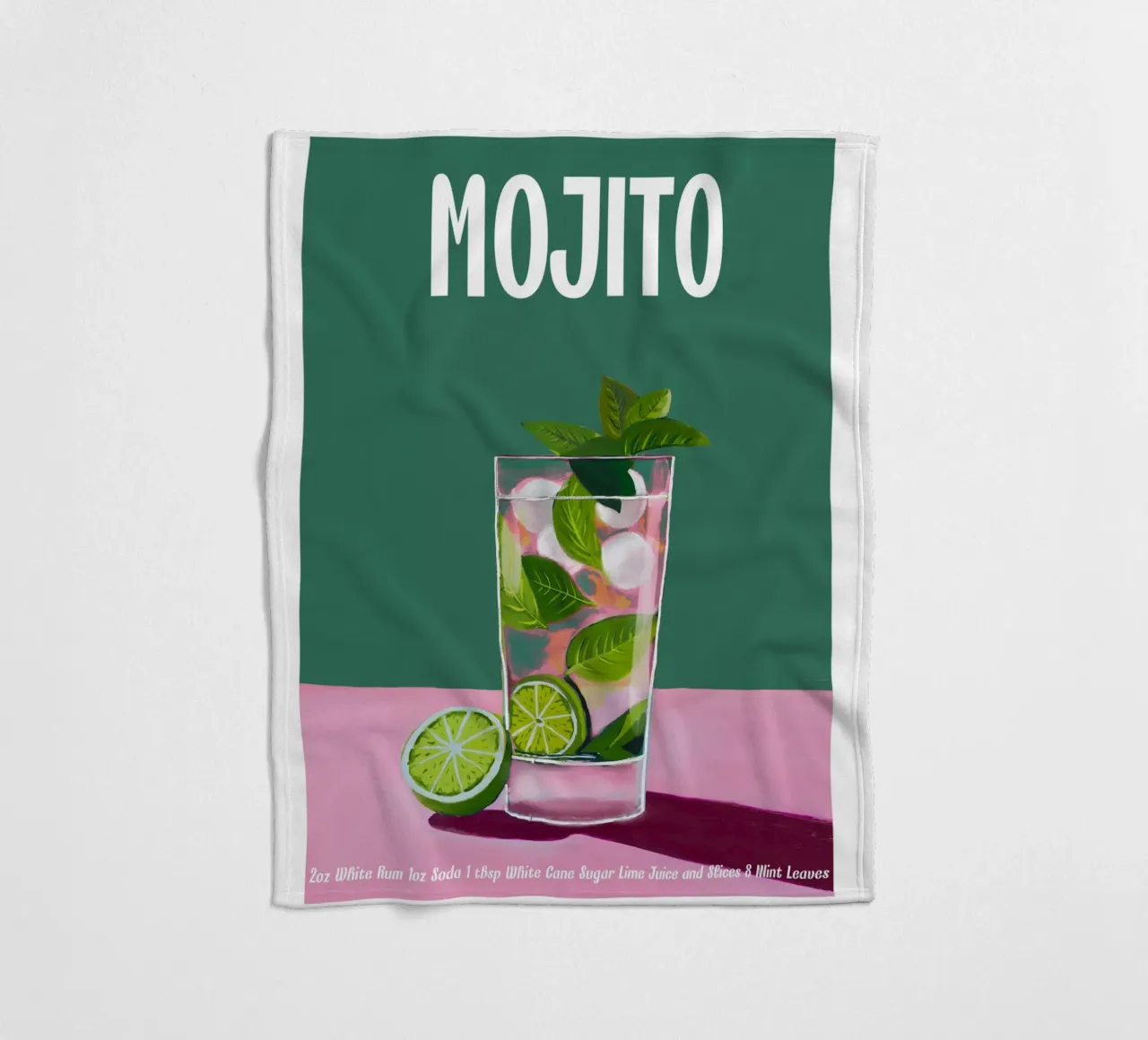Cocktail Mojito coperta in pile da cafelab