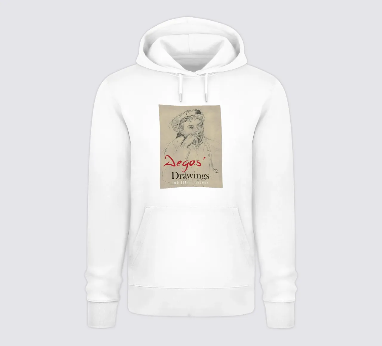 Drawings 100 Illustrations - Edgar Degas hoodie by Alfieson