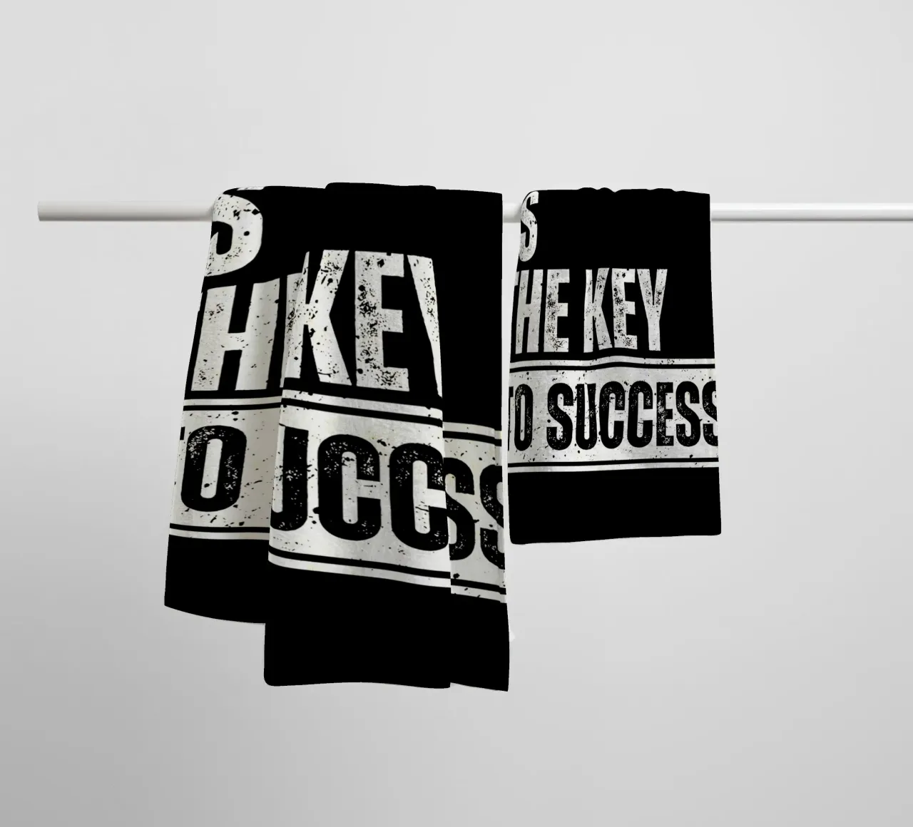 Discipline Key to Success towel by Mingyue Studio